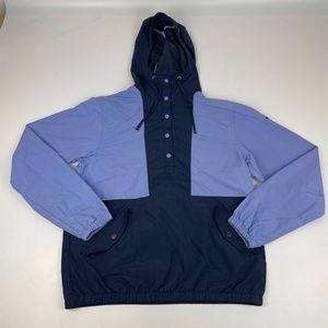 Columbia PFG Women's Size XS Anorak Windbreaker Jacket Pullover Blue